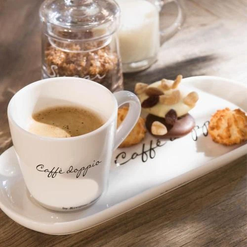 Détail de Tasse Soucoupe Café Riviera Maison, Porcelaine Blanc