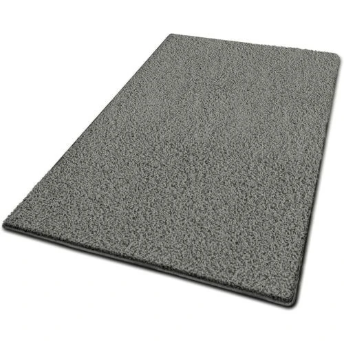 Zoom sur Tapis Shaggy Doux, Épais, Qualité Allemande, Gris