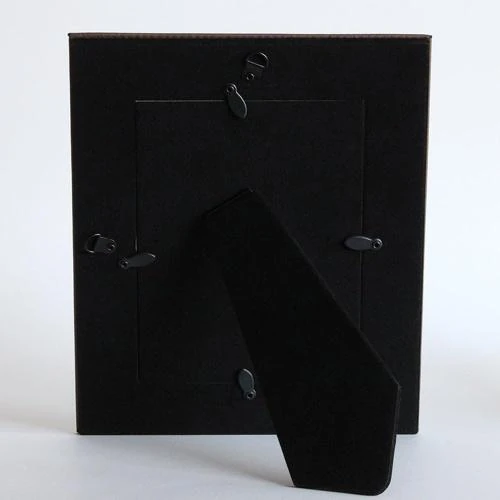 Zoom sur Cadre Photo Cuir Marron Clair, Cadeau Anniversaire 2 Ans