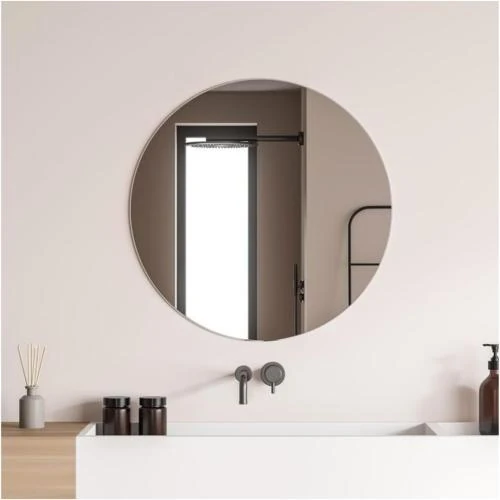Miroir Rond Plaza STYLE GLASS, Mural, Salle de Bain - Vue principale