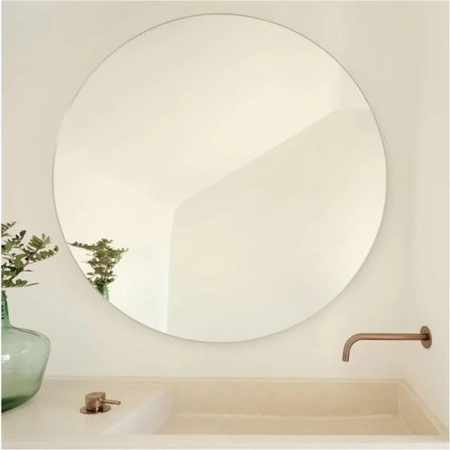 Détail de Miroir Rond Plaza STYLE GLASS, Mural, Salle de Bain
