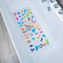 Tapis de Douche BOPPIE Antidérapant avec Protection Anti-Moisissures
