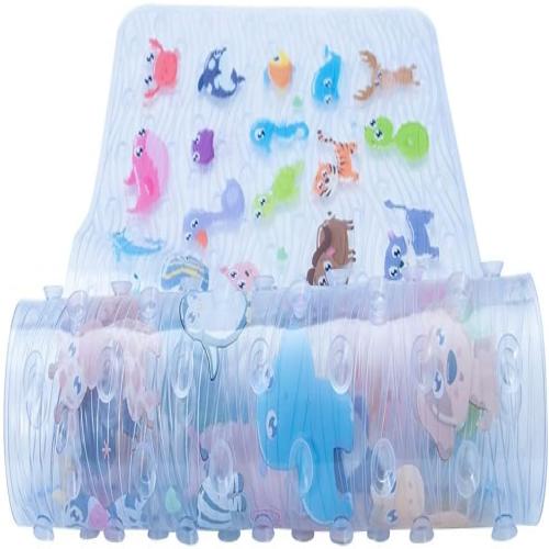 Présentation de Zoom sur Tapis de Douche BOPPIE Antidérapant avec Protection Anti-Moisissures