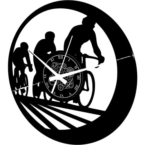 Horloge Murale Vinyle Sport Vélo Instant Karma Clocks - Vue principale