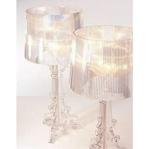 Zoom sur Kartell Bourgie Lampe de Table Cristal Dimmable - Design Élégant