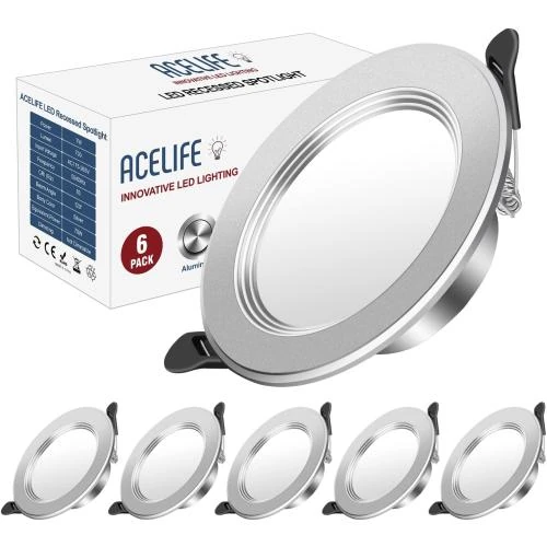 ACELIFE Spot LED Encastrable Extra Plat, Blanc Neutre - Vue principale