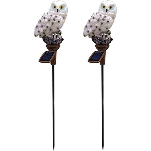 Lampes solaires LED hibou, décor jardin étanche - Vue principale