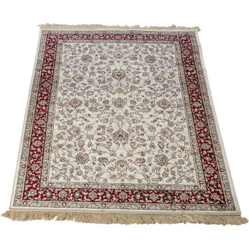 Tapis Rouge Ivoire ABC Tappeti Farshian Hereke - Vue principale