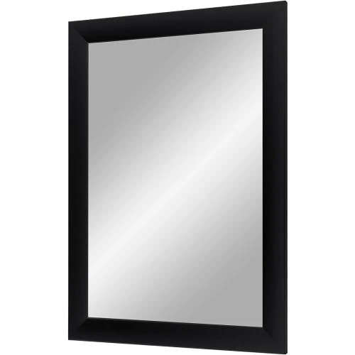 Miroir mural noir mat, cadre en MDF, design élégant - Vue principale