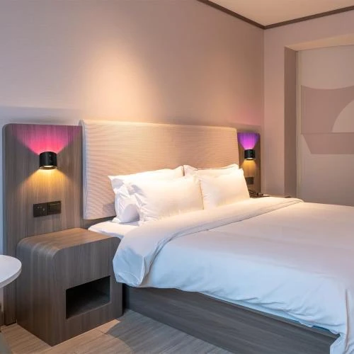 Détail de Applique Murale LED Rechargeable, Dimmable, Multicolore, Noire