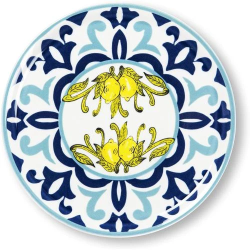 Assiettes à pizza en porcelaine, lot de 6, Excelsa Amalfi - Vue principale