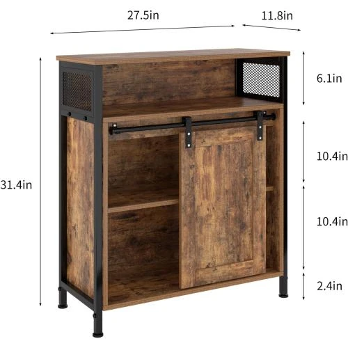 Détail de Buffet Sogesfurniture, armoire cuisine, rangement industriel