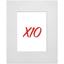 Passe-partouts Standard Blanc, Lot de 10, Cadre Photo