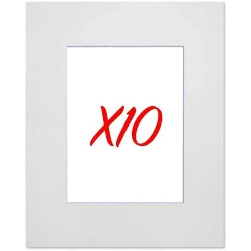 Passe-partouts Standard Blanc, Lot de 10, Cadre Photo - Vue principale