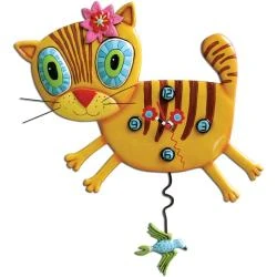 Horloge Kimi Chatte Résine Allen Designs 38 cm