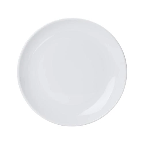 Détail de Assiettes Coupe Porcelaine, 12 pièces, Blanc, AmazonCommercial