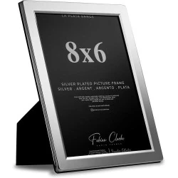 Cadre photo satin argent, Fabian Clarke London