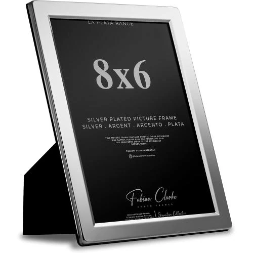 Cadre photo satin argent, Fabian Clarke London - Vue principale