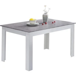 Table salle à manger rectangulaire bois TUKAILAi moderne