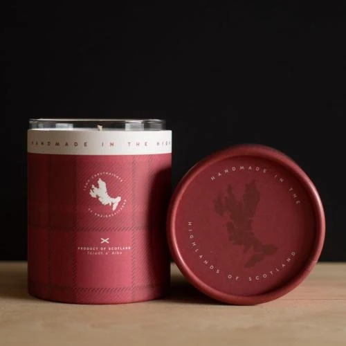 Zoom sur Bougie Cadeau Framboise, Gingembre Ecossais Isle of Skye