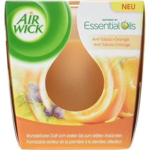 Air Wick Bougies Parfumées Orange, Anti-Tabac, Lot 6 - Vue principale