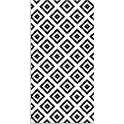 Tapis Vinyle Antidérapant Lavable Panorama Noir