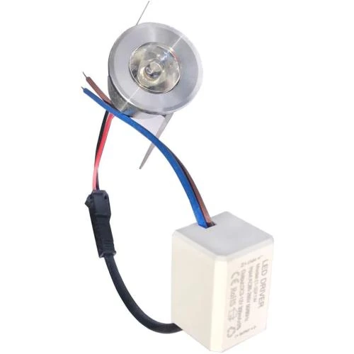 Zoom sur Mini spots encastrables LED 1W, éclairage vitrine, intérieur