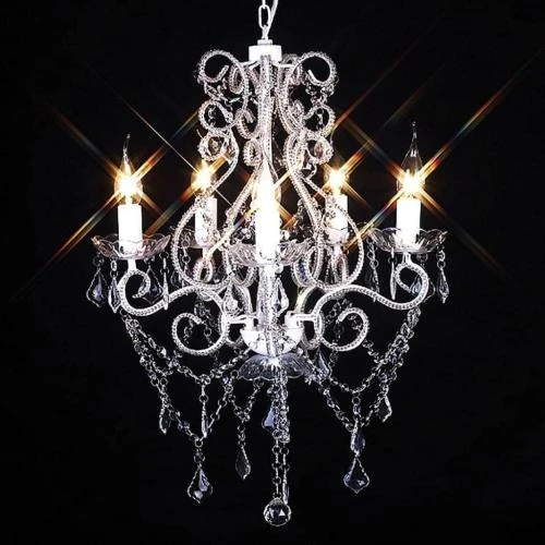 Zoom sur Chandelier Cristaux 2800, Lustre Plafonnier Salon