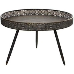 Table Basse Lagune en Métal Cuivre - Design Élégant et Moderne