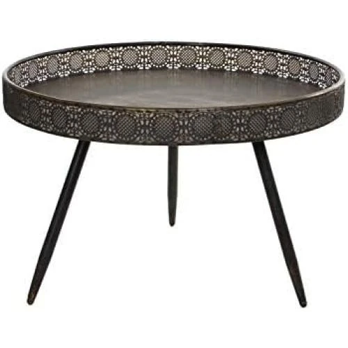 Table Basse Lagune en Métal Cuivre - Design Élégant et Moderne - Vue principale