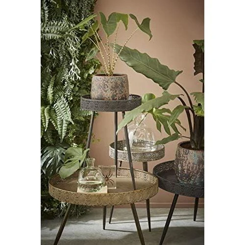 Détail de Table Basse Lagune en Métal Cuivre - Design Élégant et Moderne