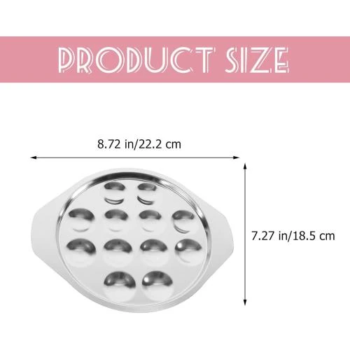 Zoom sur Jeu 39 assiettes escargots, pince, fourchette inoxydable