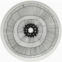 Marimekko Siirtolapuutarha Assiettes Noir Blanc Design