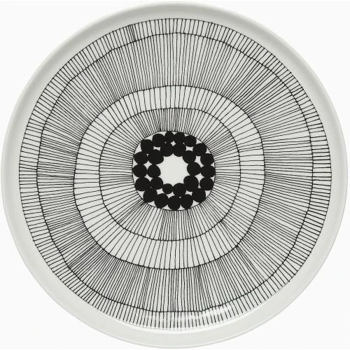 Marimekko Siirtolapuutarha Assiettes Noir Blanc Design - Vue principale