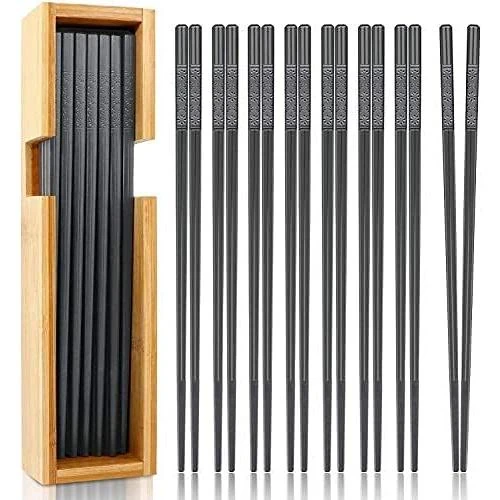 Baguettes Chinoises Réutilisables, Fibre de Verre, Bambou - Vue principale