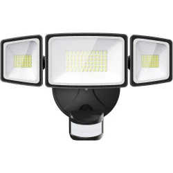 Onforu Projecteur LED 55W, 5000 LM, Étanche, Détecteur