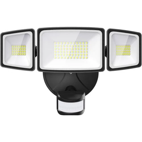 Onforu Projecteur LED 55W, 5000 LM, Étanche, Détecteur - Vue principale