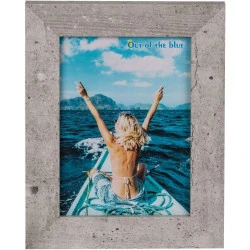 Cadre Photo Bois Optique Ciment Gris Out of the Blue