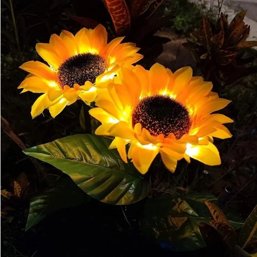ZHENNBY Lampe Solaire Fleurs 20 LED Jardin Extérieur - Vue principale