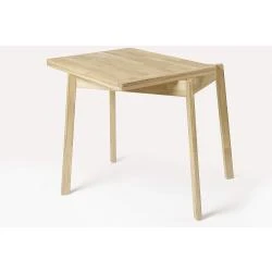 Table salle à manger extensible chêne blanchi, style nordique