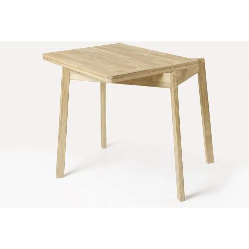 Table salle à manger extensible chêne blanchi, style nordique - Vue principale