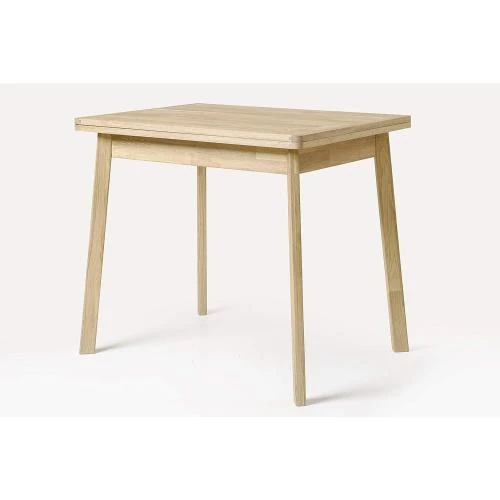 Zoom sur Table salle à manger extensible chêne blanchi, style nordique
