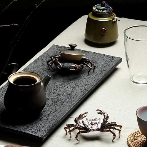 Zoom sur Biitfuu Statue Crabe, Sculpture Cuivre, Décoration Bureau