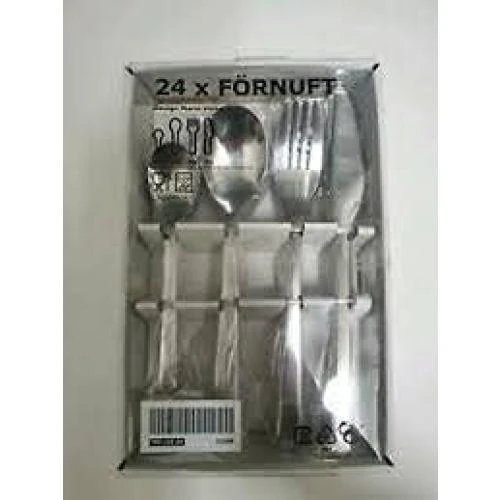 IKEA FORNUFT 24 Couverts Acier Inoxydable Argent - Vue principale