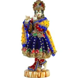 Statue Esplanade Résine Krishna Kishan Murti Multicolore
