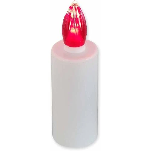 Bougie votive LED INFINITY, 365 jours, blanche, lumière rouge - Vue principale