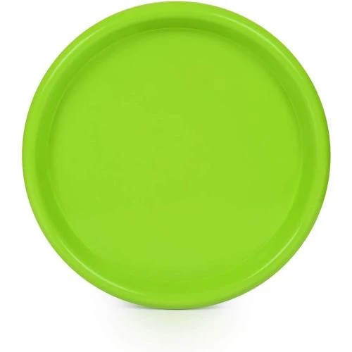 Zoom sur Assiettes Plastique Reutilisables Lot 12, Micro Ondes, Vert
