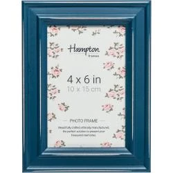 Cadre photo verre bleu sarcelle Hampton Frames PAL301946T