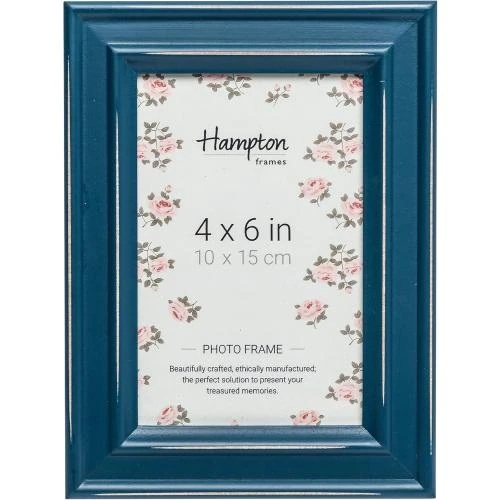 Cadre photo verre bleu sarcelle Hampton Frames PAL301946T - Vue principale