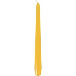 Bougies de chandelier Jaunes, Lot de 50, Papstar en situation